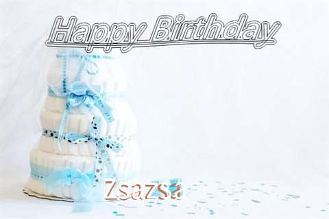 Happy Birthday Zsazsa Cake Image